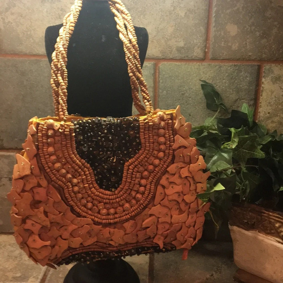 Boho‎ Beaded Purse - Picture 1 of 8